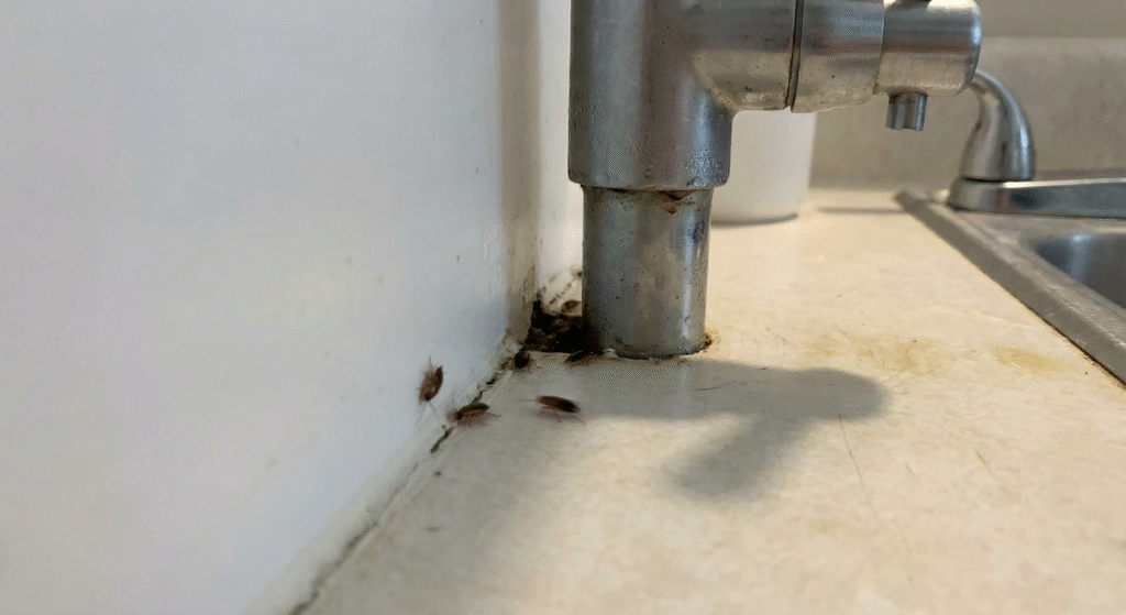 Baby cockroaches in house