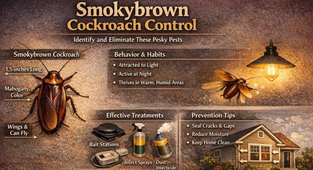 Smokybrown cockroaches