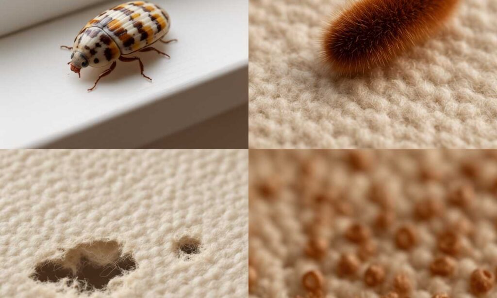 signs of carpet beetles