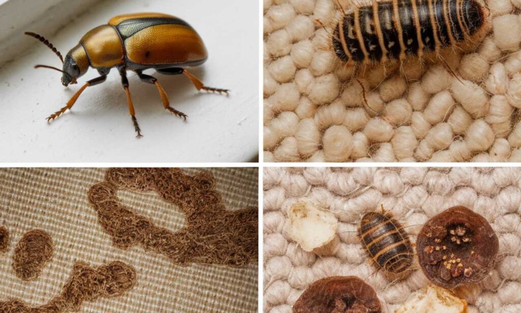 signs of carpet beetles