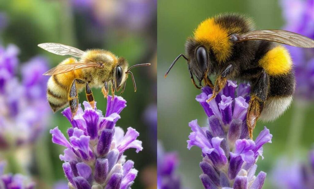 Honey Bee vs Bumblebee