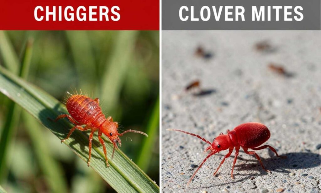Chiggers vs Clover Mites