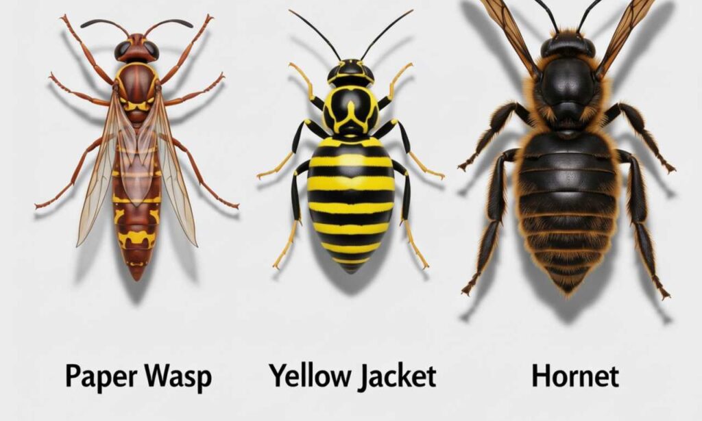 Hornet vs Wasp vs Yellow Jacket