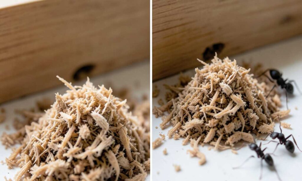 carpenter ant droppings