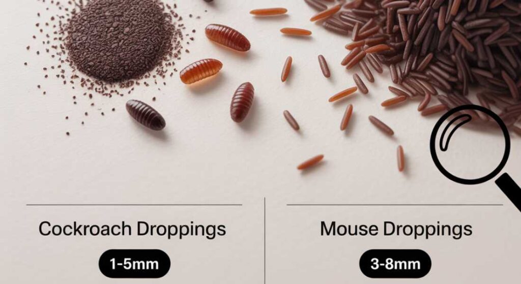 Cockroach Droppings vs Mice Droppings