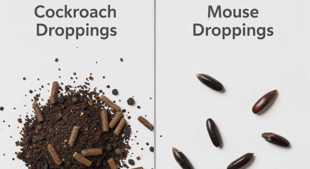 Cockroach Droppings vs Mice Droppings