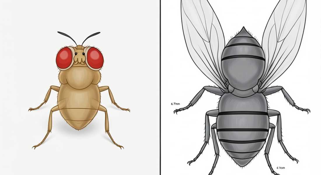 Fruit Fly vs House Fly