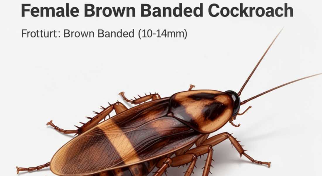 Female Brown Banded Cockroach