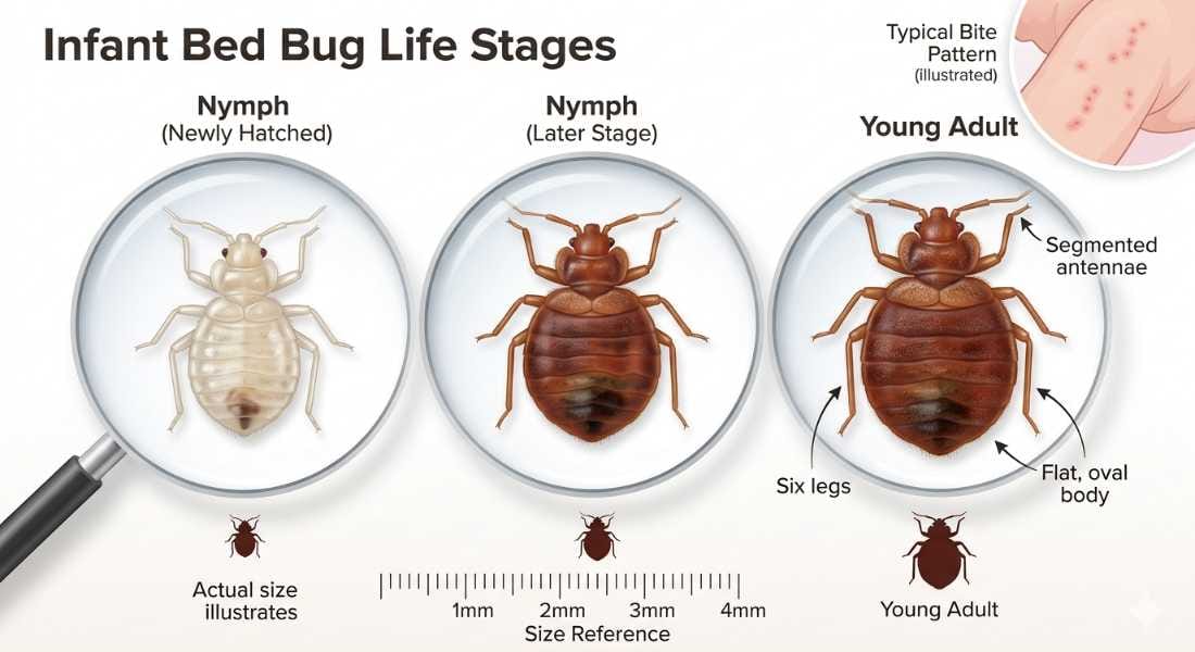 infant bed bugs